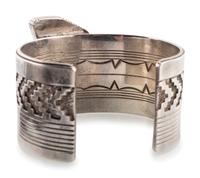 Silver and Lapis Cuff Bracelet
