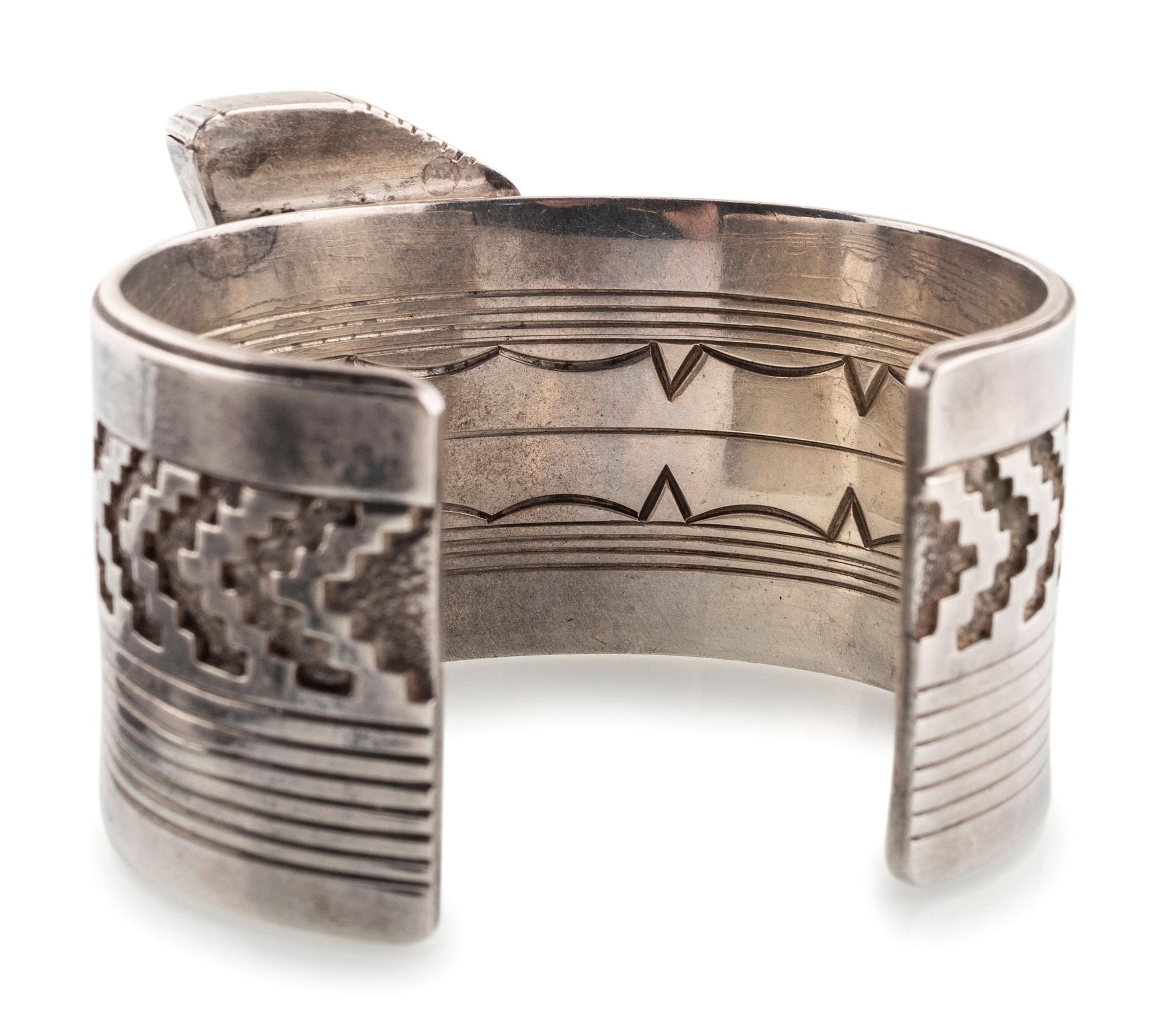 Silver and Lapis Cuff Bracelet