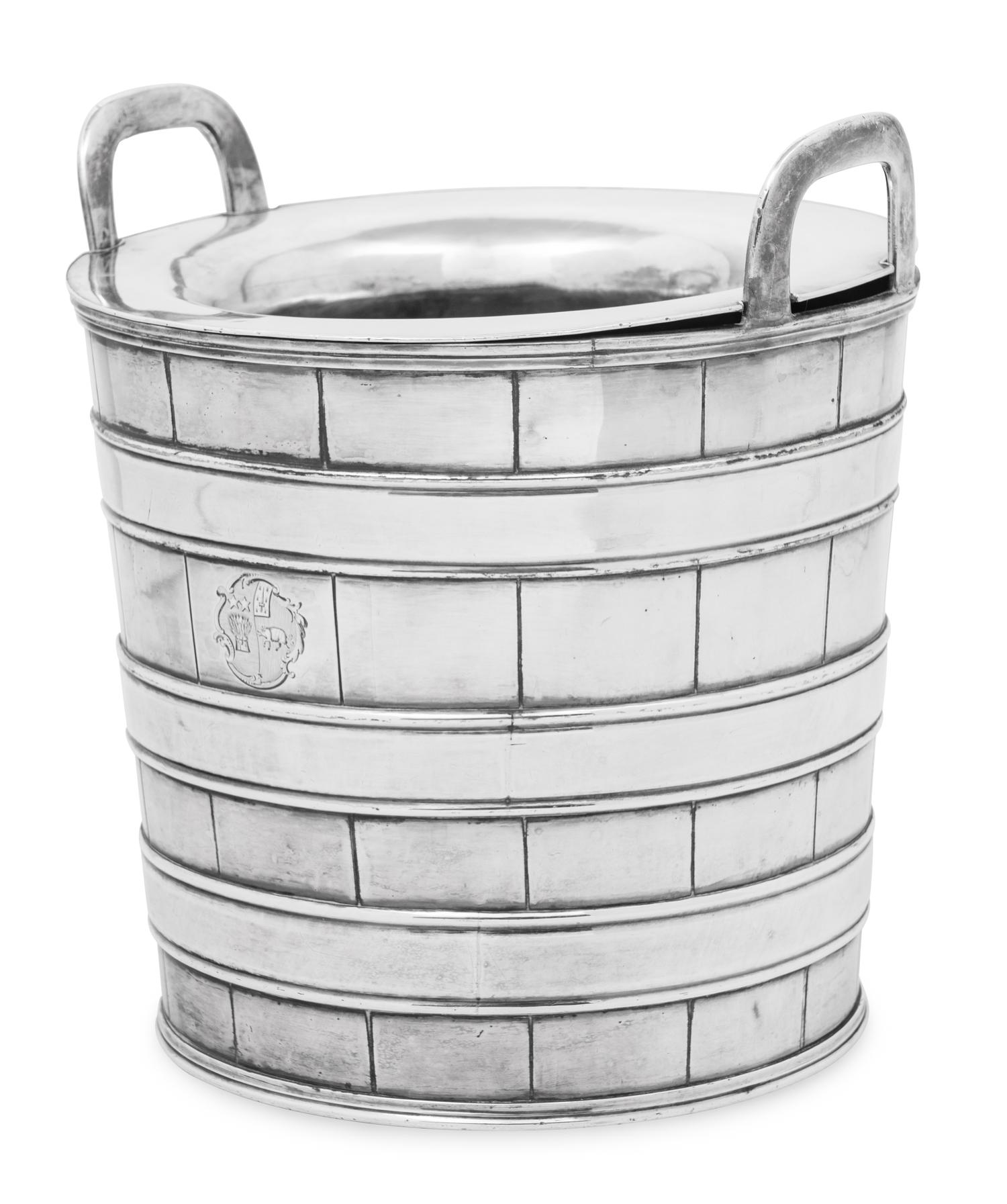 An English Silver-Plate Wine Cooler
