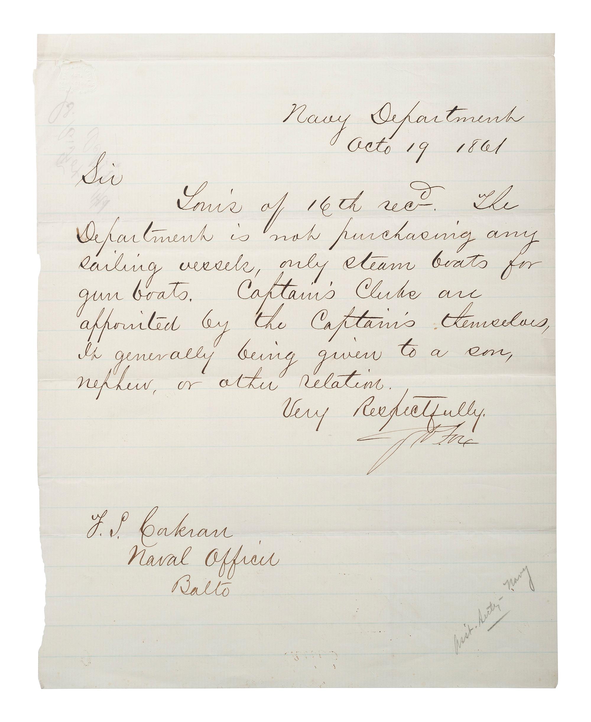 [SLAVERY & ABOLITION] -- [COCKRAN, Francis S. (1814-1886)]. Archive of letters to Maryland abolitionist and Underground Railroad supporter, comprising: