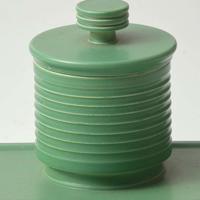A Wedgwood Keith Murray (1892-1981) Designed Matt Green Inkstand UK, 1930s