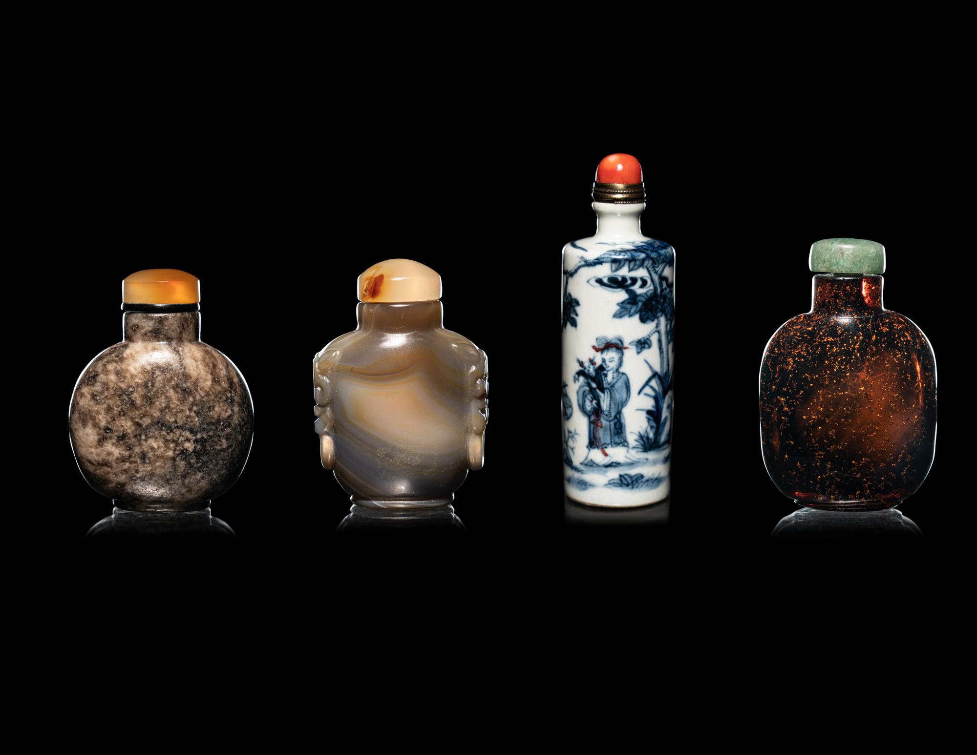 Four Chinese Snuff Bottles