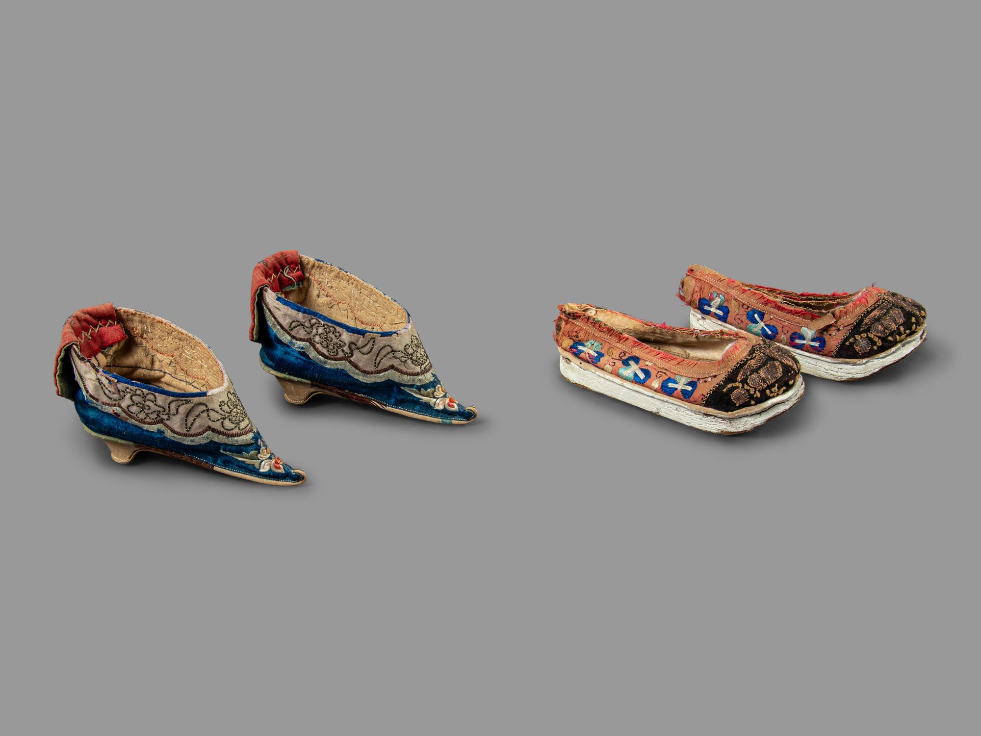 Four Chinese Embroidered Silk Articles