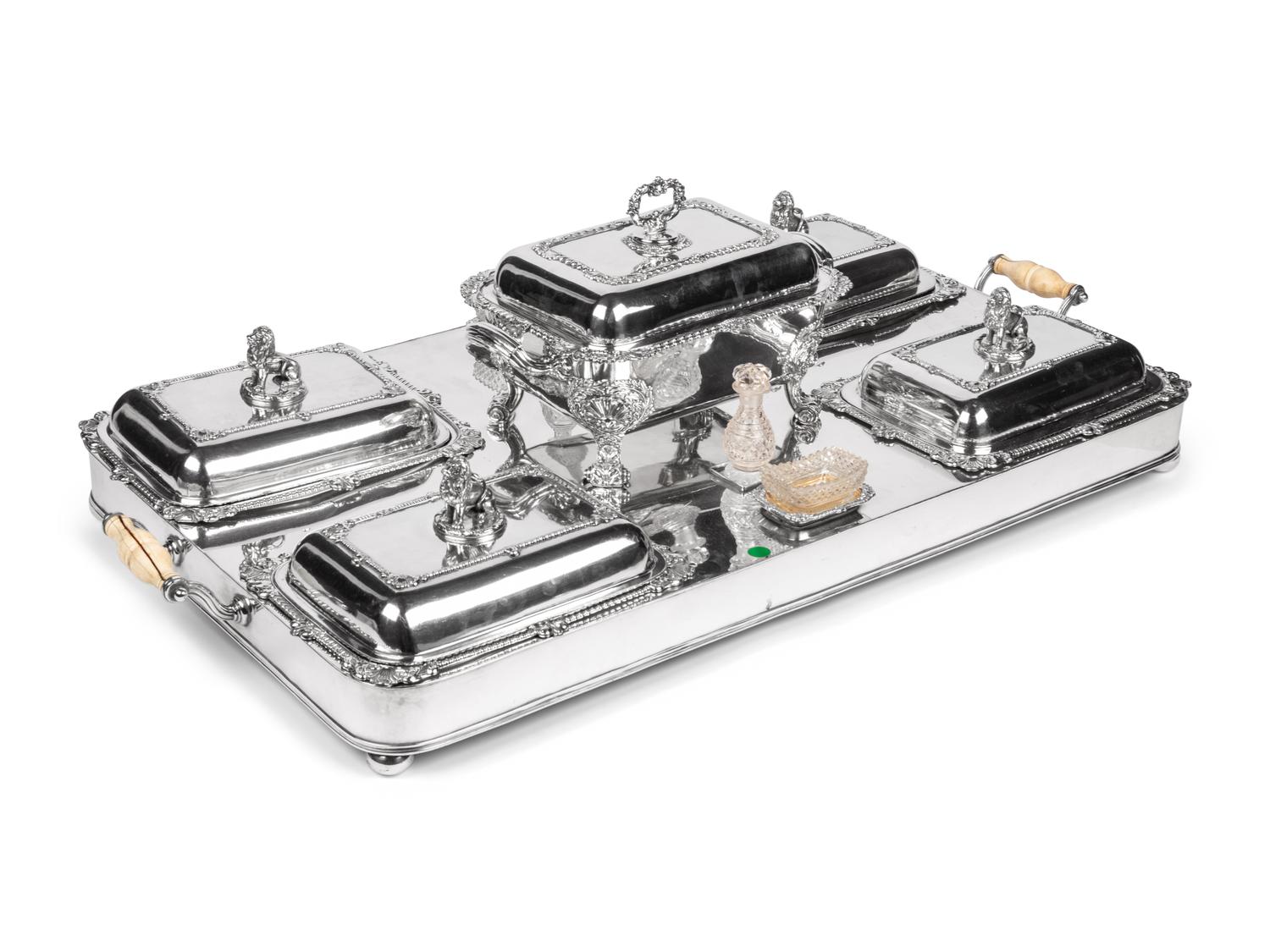A Sheffield Silver-Plate Supper Service