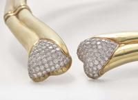 An 18K Yellow Gold and Diamond Collar Necklace