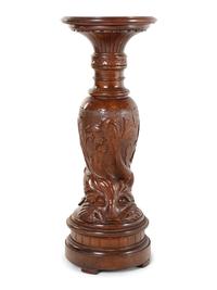 A Continental Carved Pedestal