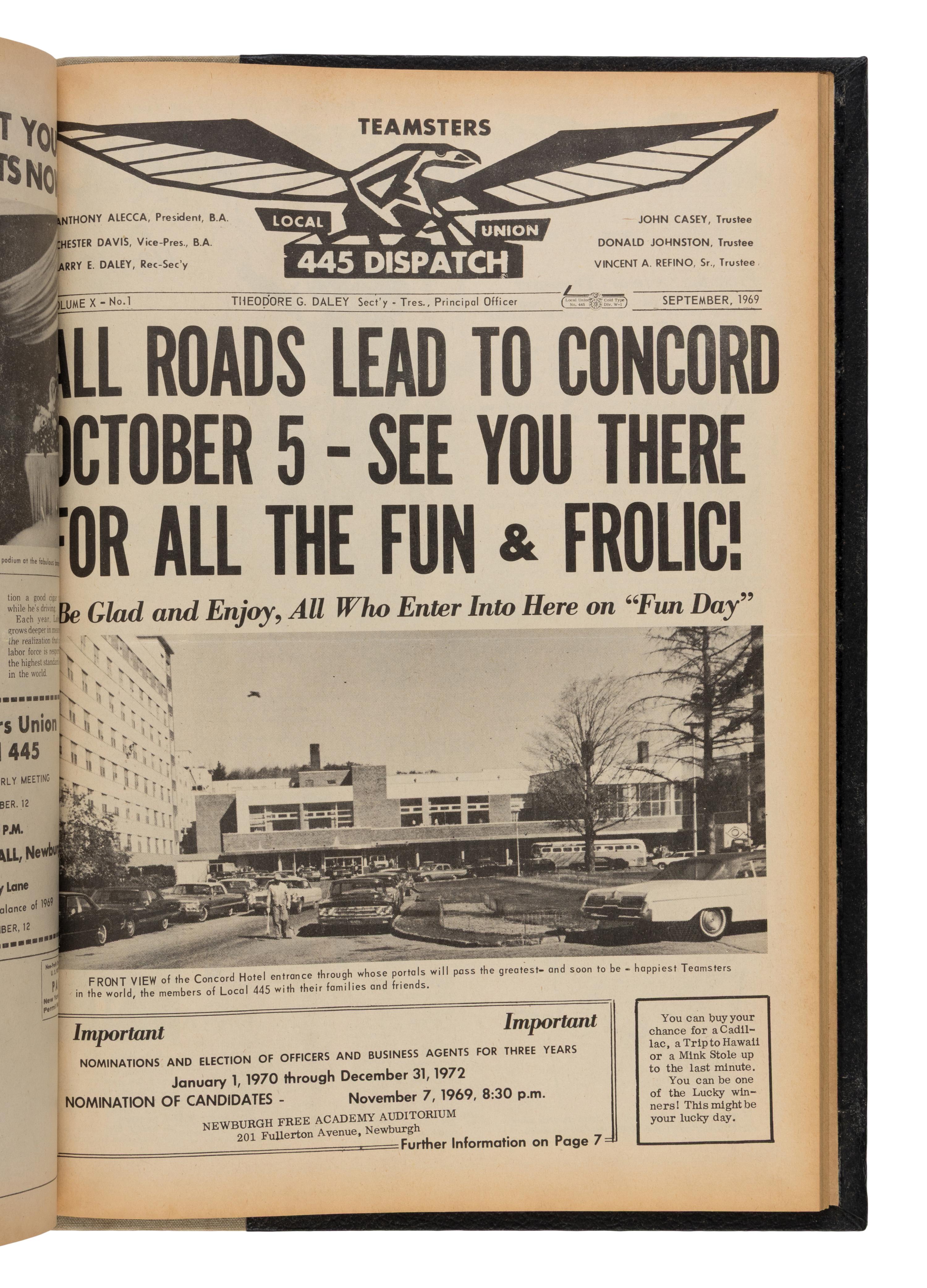 [Labor] Daley, Theodore G. (editor). Teamsters Local 445 Dispatch