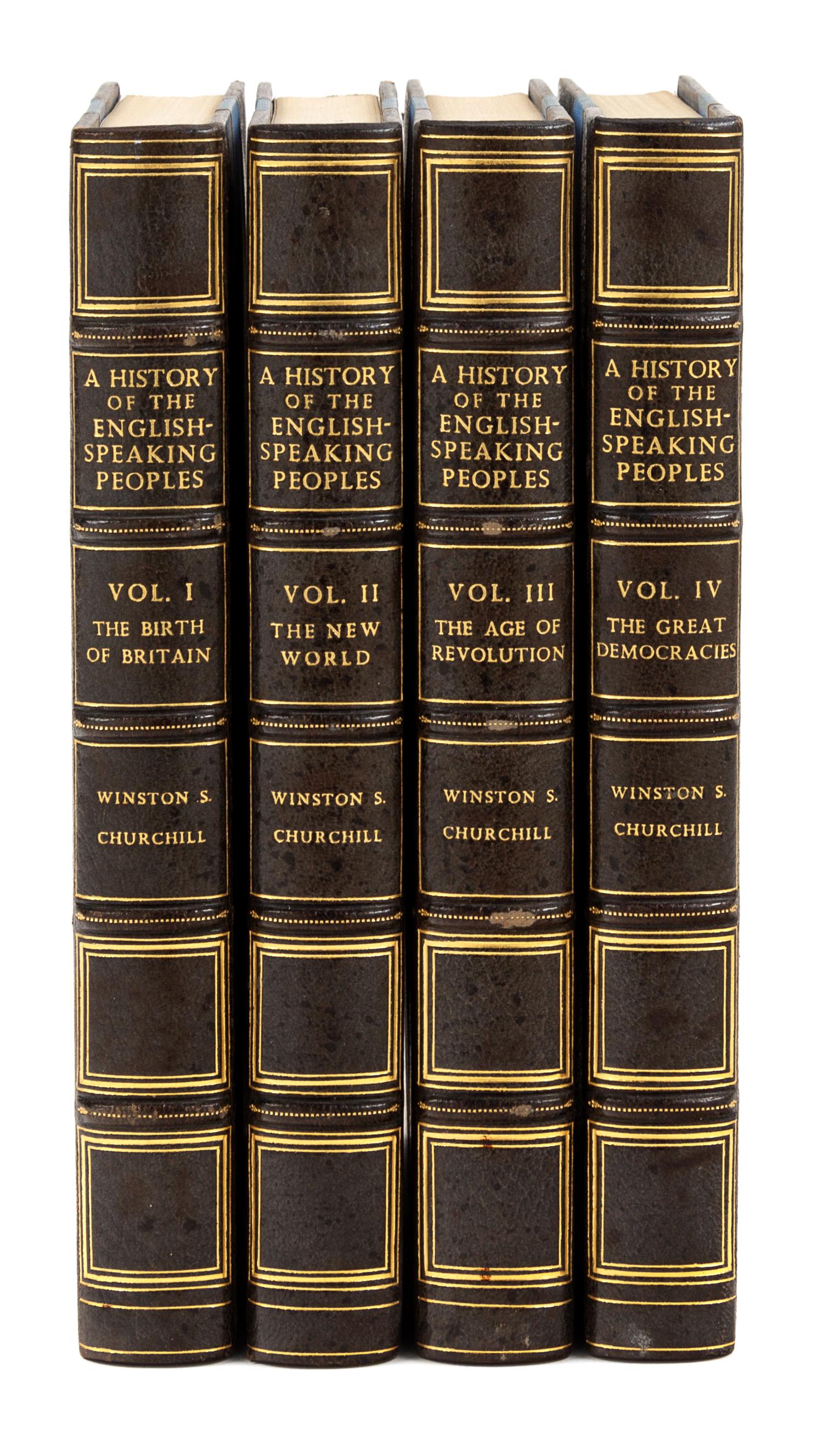 CHURCHILL, Winston Spencer (1874-1965). A History of the English-Speaking Peoples. London: Cassell and Company, 1956.