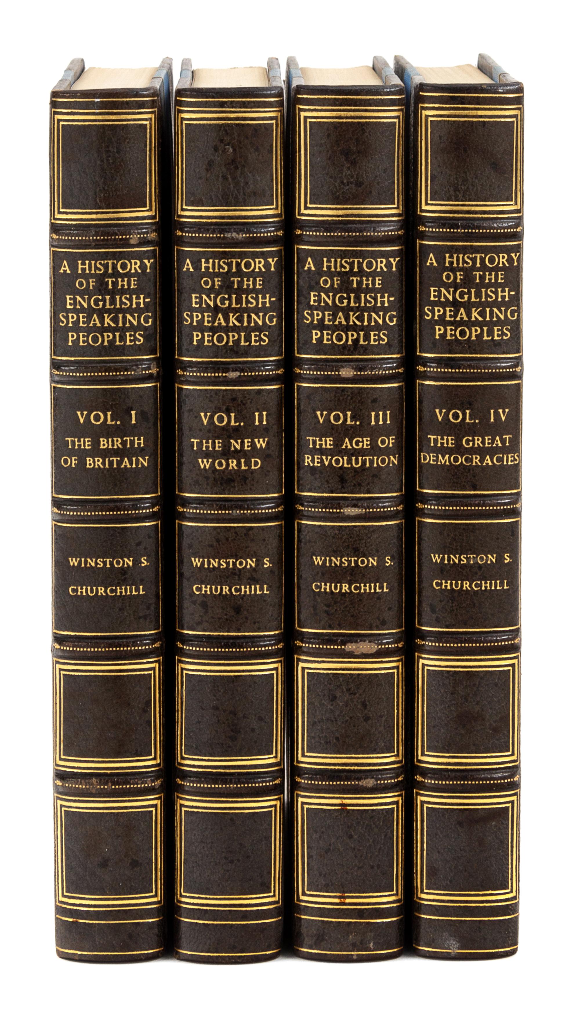 CHURCHILL, Winston Spencer (1874-1965). A History of the English-Speaking Peoples. London: Cassell and Company, 1956.