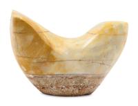 A Carved Marble Bird-Form Ornament