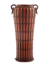 A Japanese Baboo Ikebana Basket