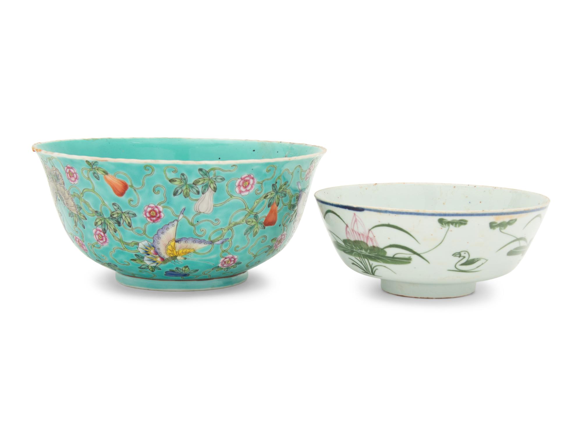 Two Chinese Porcelain Bowls