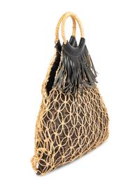 FENDI, MONOGRAM TOTE WITH KNOTTED TWINE
