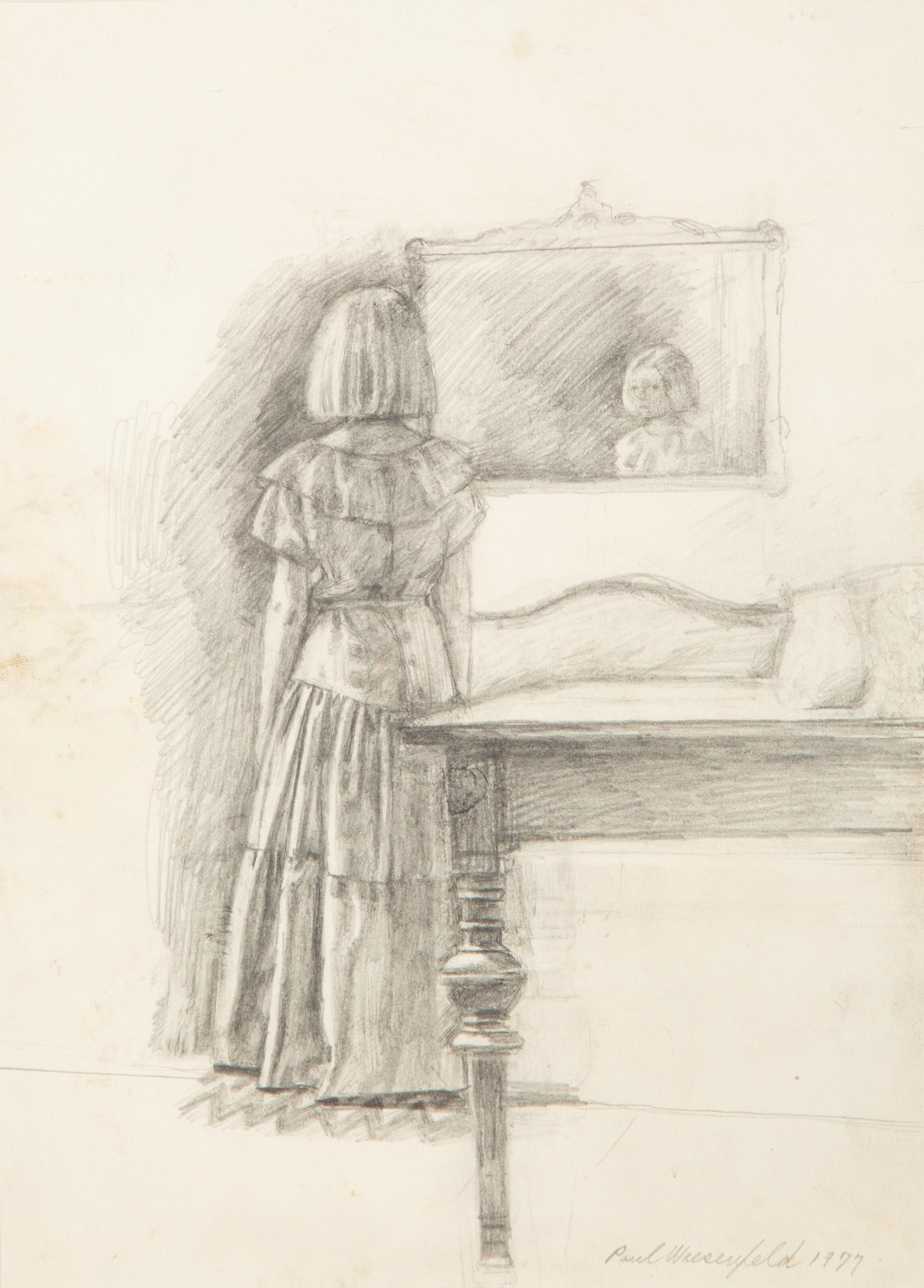 Study for a Young Girl Front of a Mirror