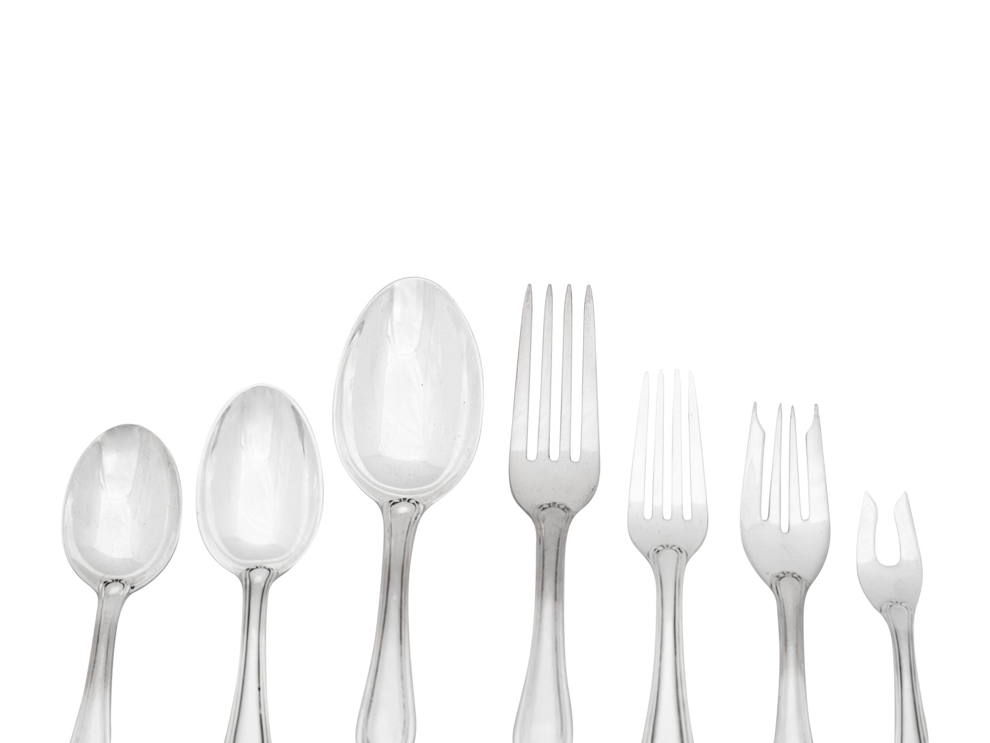 A Buccellati Grande Imperiale Silver Flatware Service