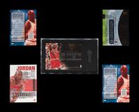 A Group of Five Michael Jordan Basketball Cards,