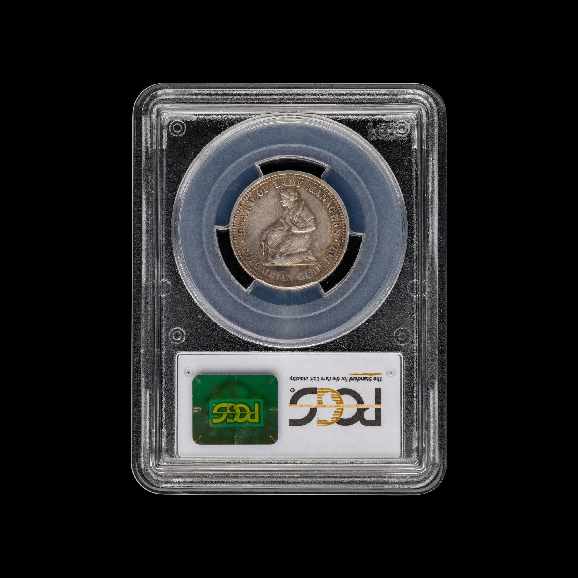 An 1893 Isabella Commemorative 25c Coin [PCGS AU55]