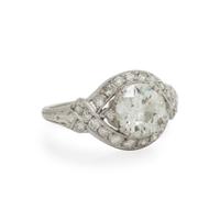 DIAMOND AND PLATINUM RING