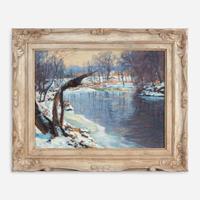Roy Cleveland Nuse (American, 1885–1975) Neshaminy in Winter