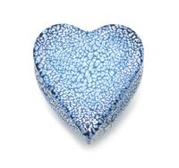 Andrew Fote, (American), a blue cobblestone heart paperweight
