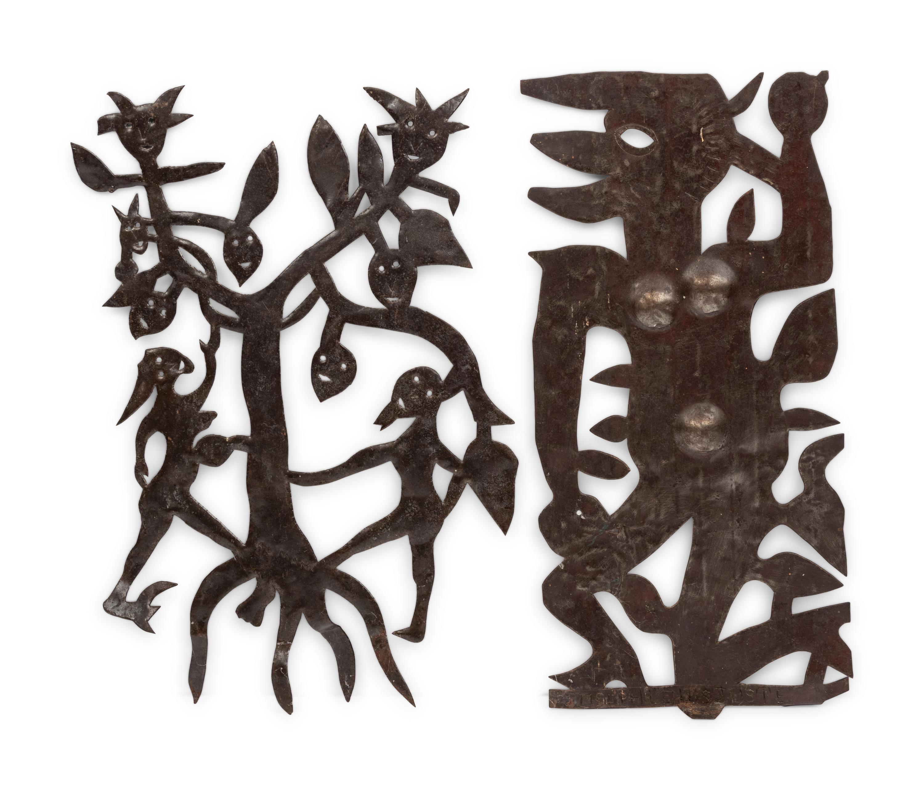 Adam and Eve With The Tree of Life and Untitled (The Devil) (two works)