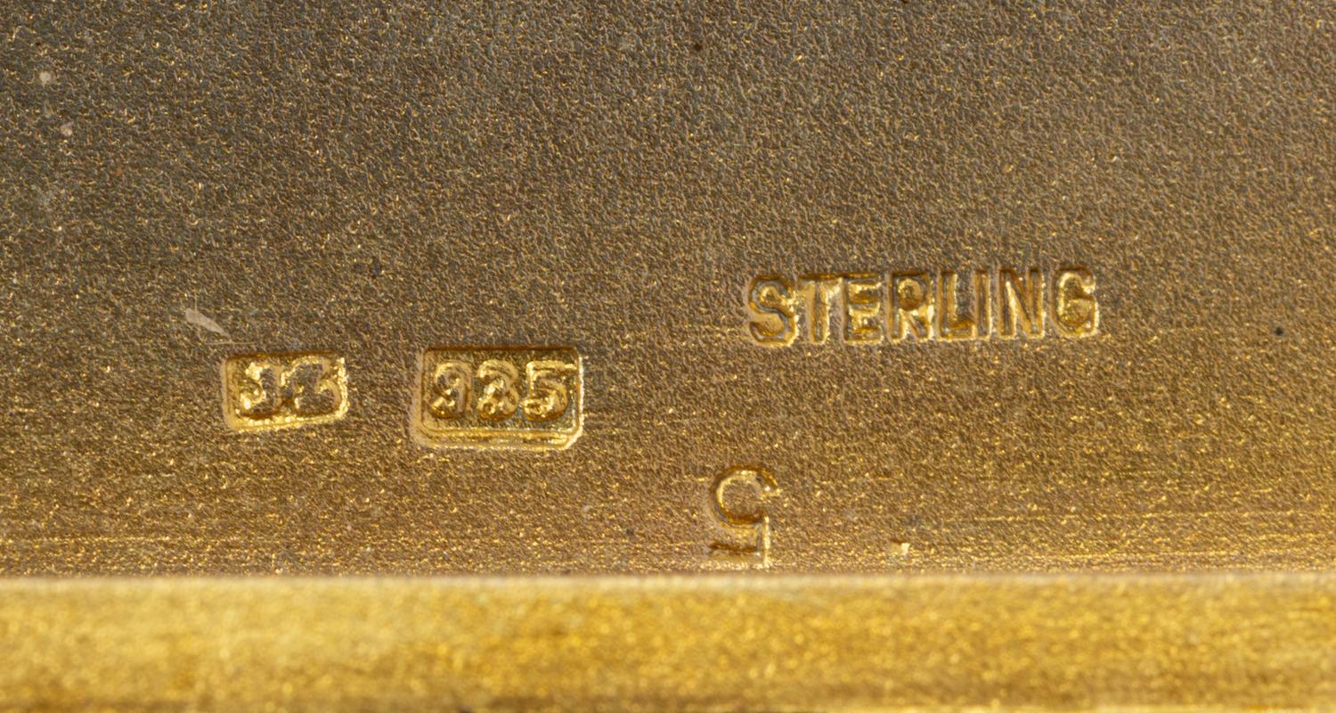 A Continental Silver and Guilloche Enamel "Egyptian" Cigarette Case
