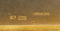 A Continental Silver and Guilloche Enamel "Egyptian" Cigarette Case