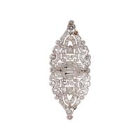 ART DECO, PLATINUM AND DIAMOND PENDANT