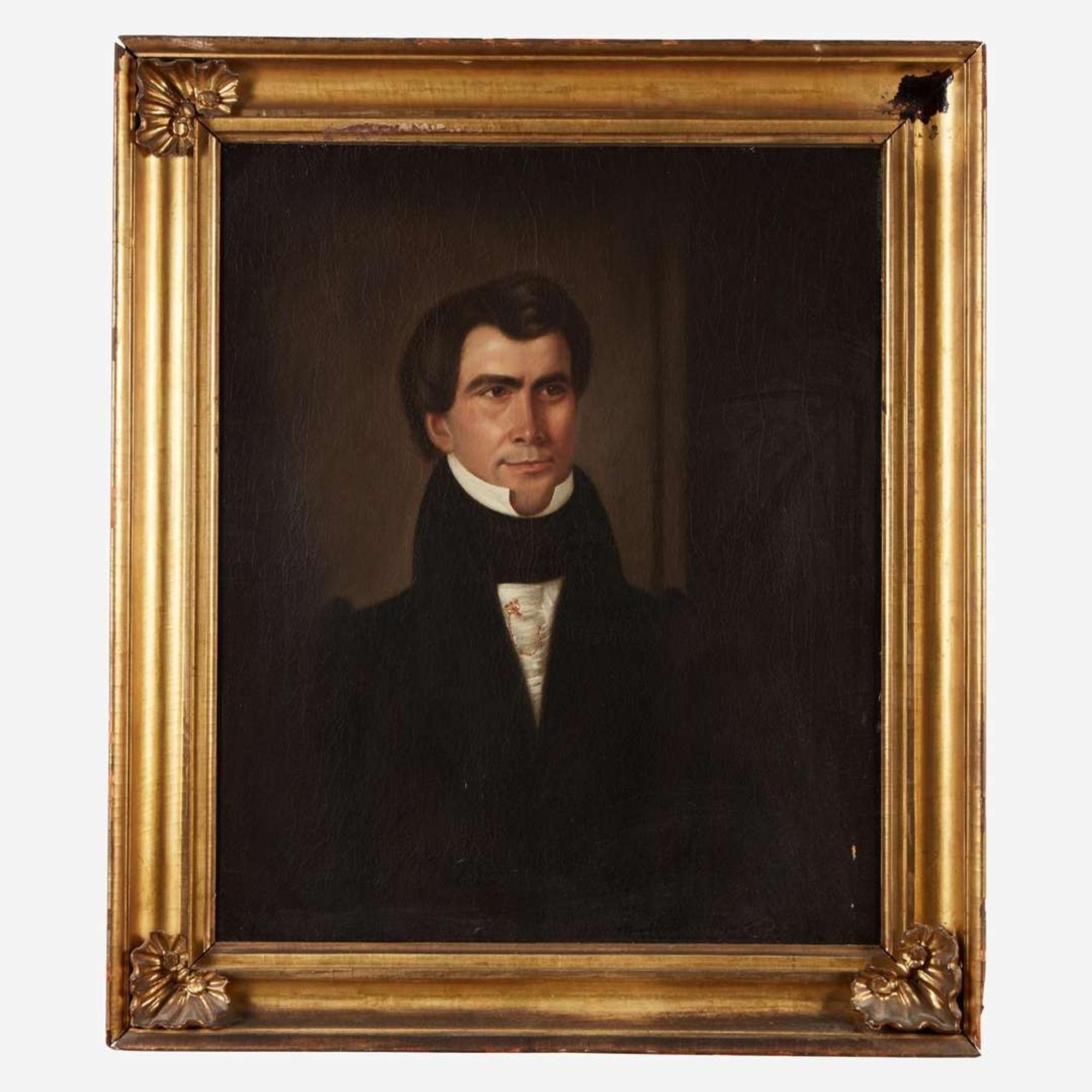American School 19th century Two portraits: Amelia Turfler Rogers (1793-1861) and son William H. Rogers (1807-1850)