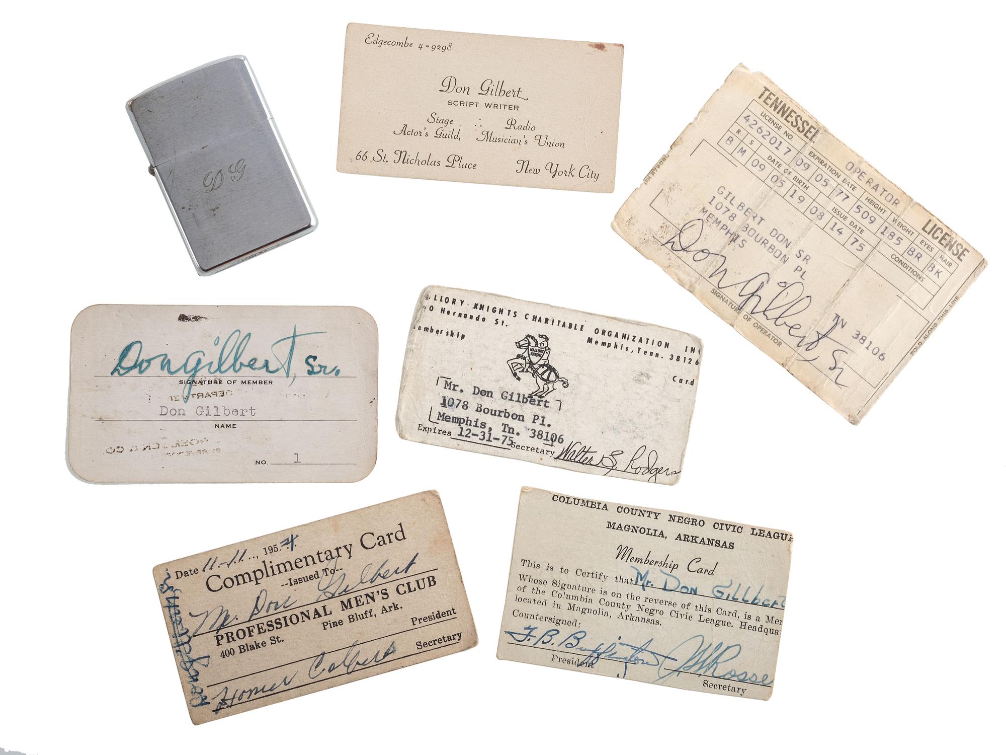 [BUSINESS]. GILBERT, Don (1919-ca 2003). Archive of Dallas Negro City Directory, Applause magazines, and personal effects of editor and businessman Don Gilbert.