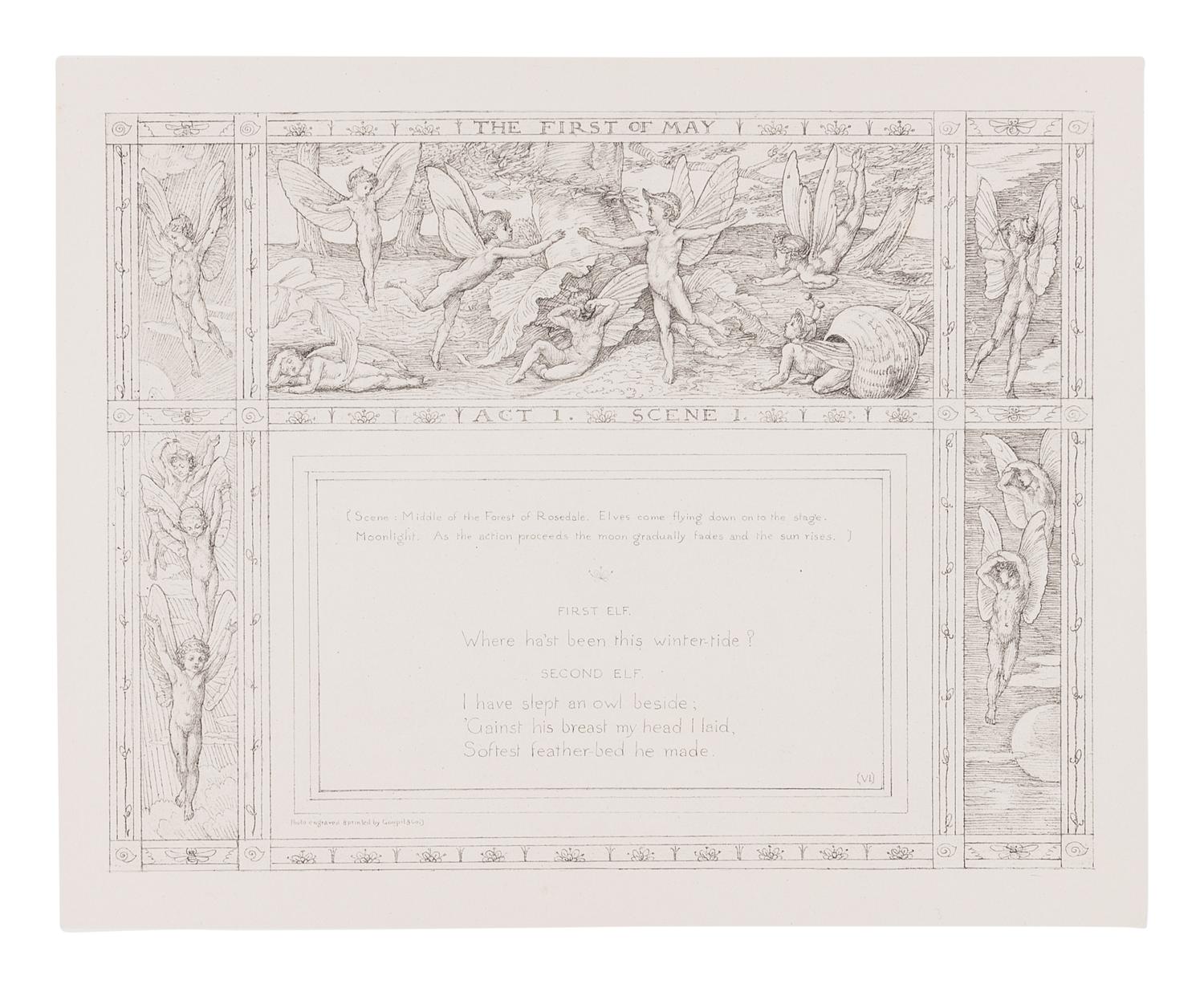 CRANE, Walter (1845-1915). The First of May, a Fairy Masque . London: Henry Sotheran, 1881.