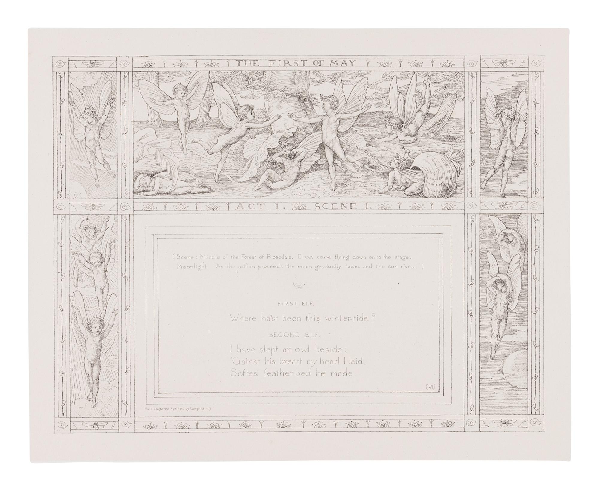 CRANE, Walter (1845-1915). The First of May, a Fairy Masque . London: Henry Sotheran, 1881.