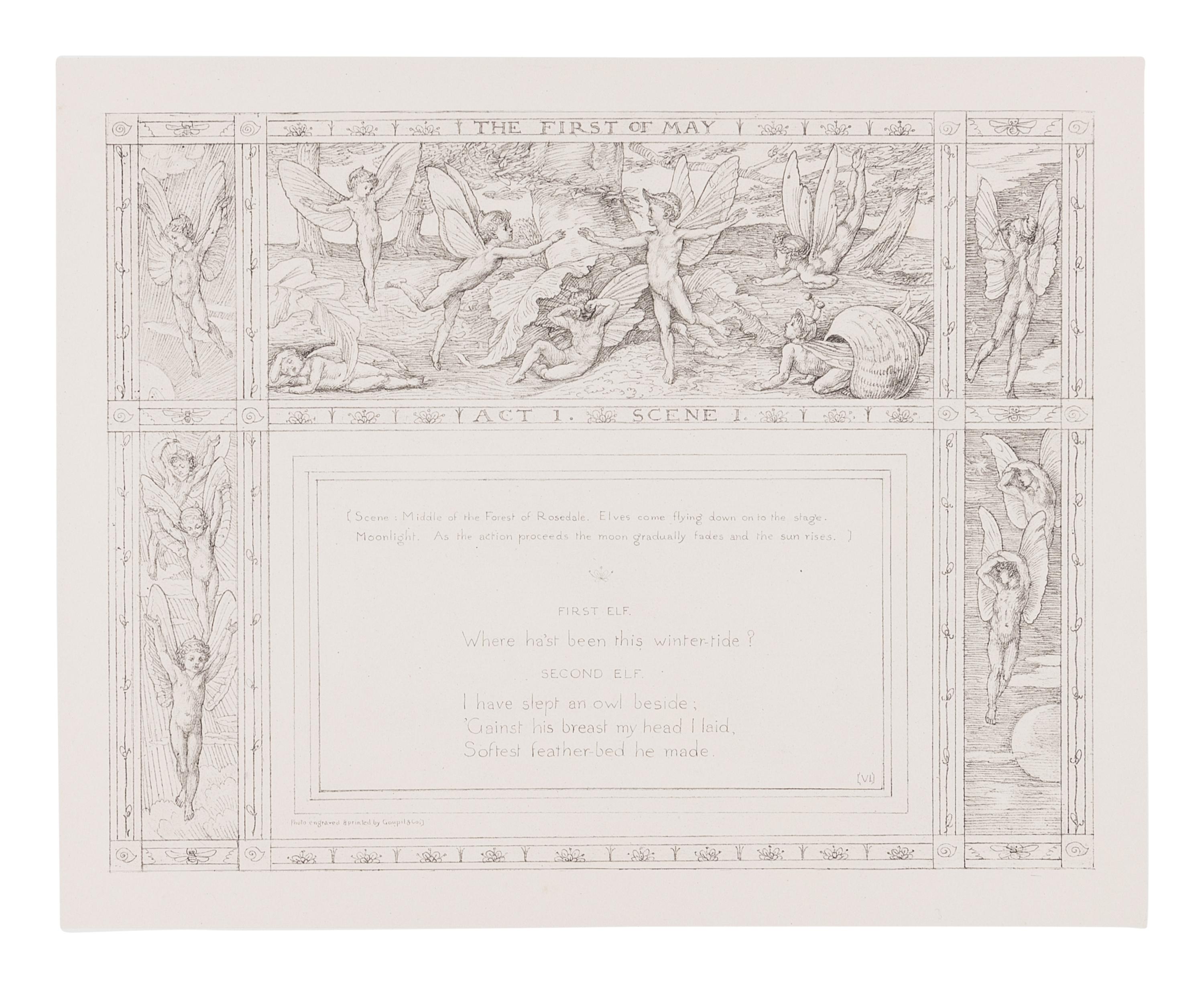 CRANE, Walter (1845-1915). The First of May, a Fairy Masque . London: Henry Sotheran, 1881.