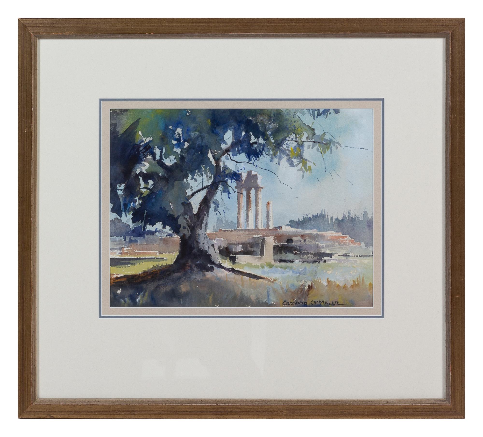 Gerhard C F Miller (American, 1903-2003) Temple of Apollo…