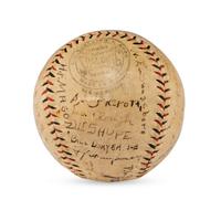 A 1923 Syracuse Stars Team Signed Autograph Baseball