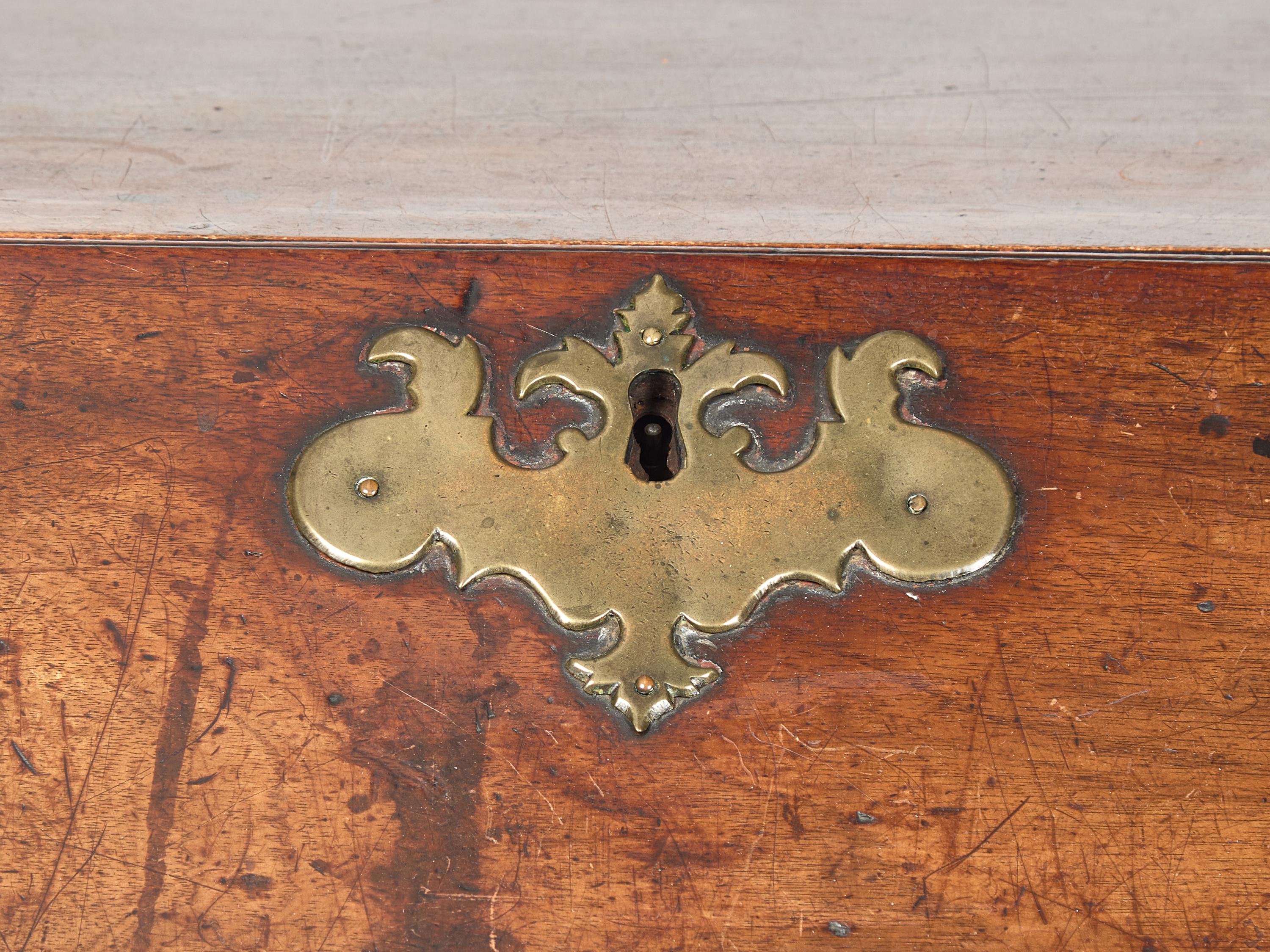 A Chippendale Mahogany Carved Oxbow Slant-Front Desk