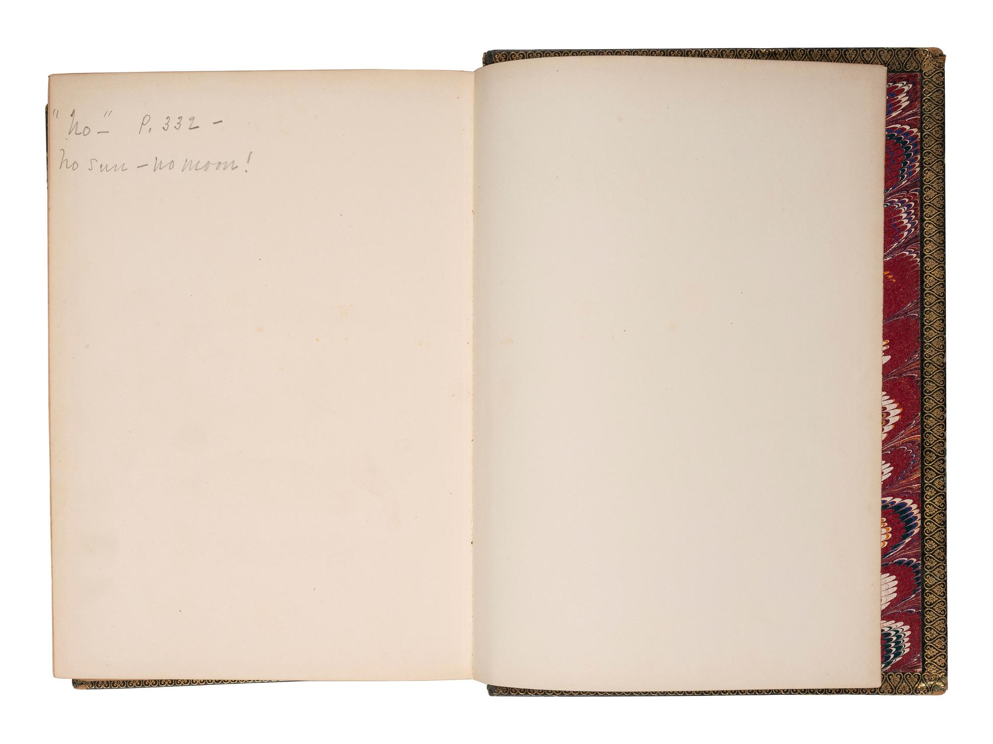 [LINCOLN, Mary Todd (1818-1882), her copy]. HOOD, Thomas (1799-1845). Poems of Thomas Hood . New York: G.P. Putnam and Son, 1872.
