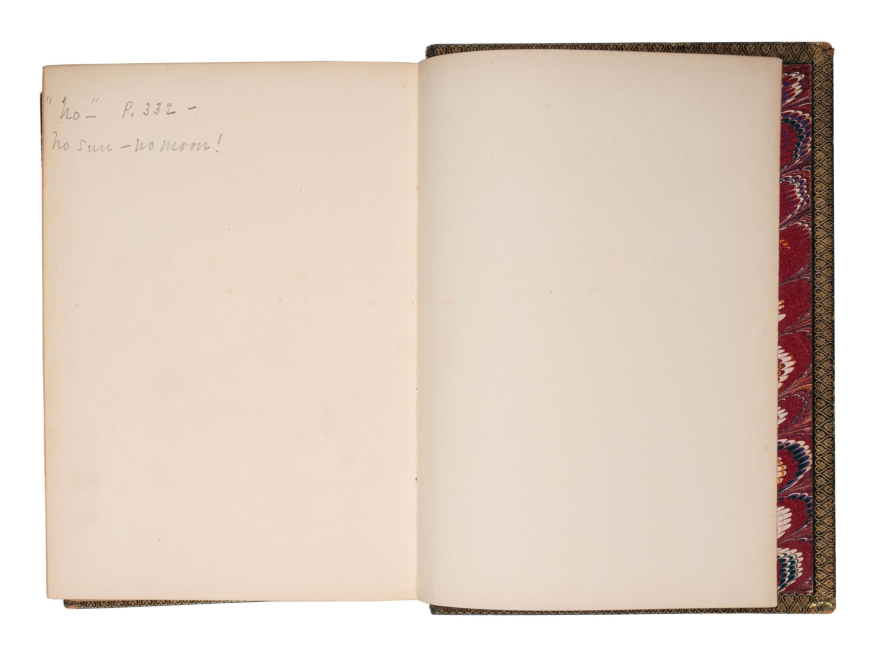 [LINCOLN, Mary Todd (1818-1882), her copy]. HOOD, Thomas (1799-1845). Poems of Thomas Hood . New York: G.P. Putnam and Son, 1872.