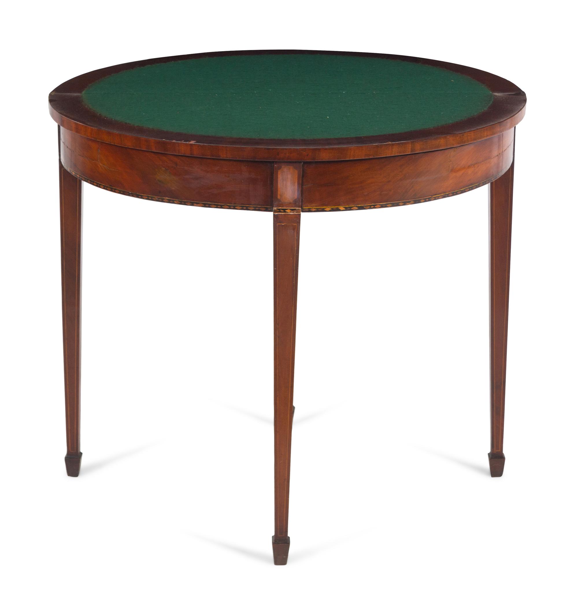 A George III Mahogany Flip-Top Table