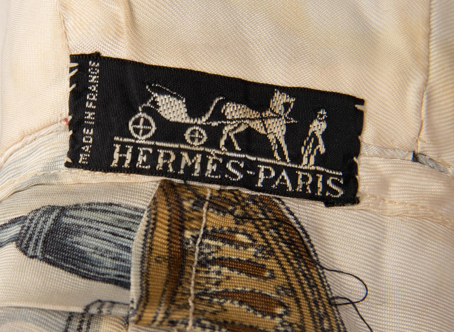 Vintage Hermès Silk Hood, Head Wrap, 1960-70s