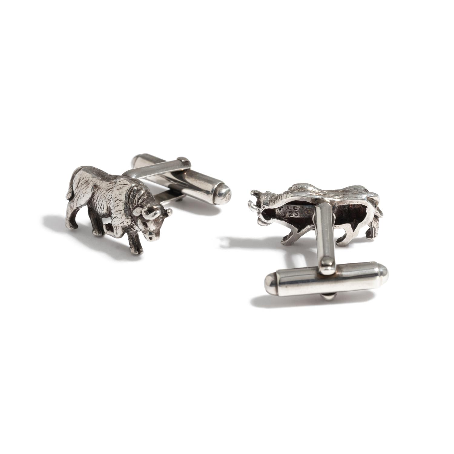 TIFFANY & CO., STERLING SILVER CUFFLINKS