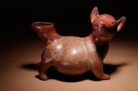 A Colima Terracotta Dog Effigy Vessel