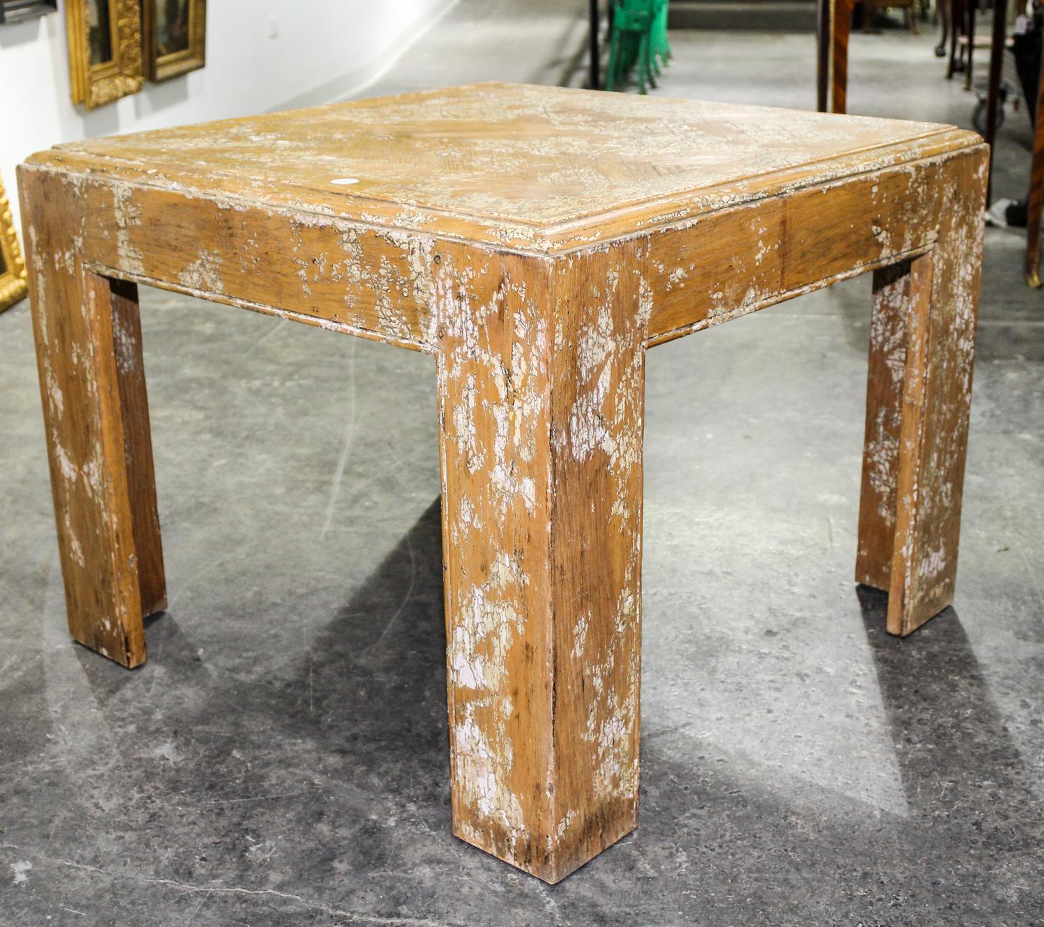 Minton Spidell, , a "crackle finish" low table