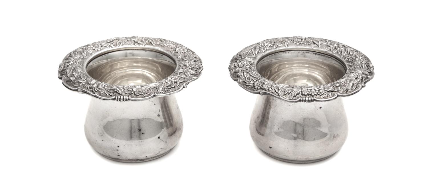A Pair of American Silver Toothpick Holders, S. Kirk & Co., Baltimore, MD
