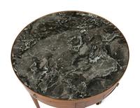 A Louis XVI Style Marble-Top Bouillotte Table