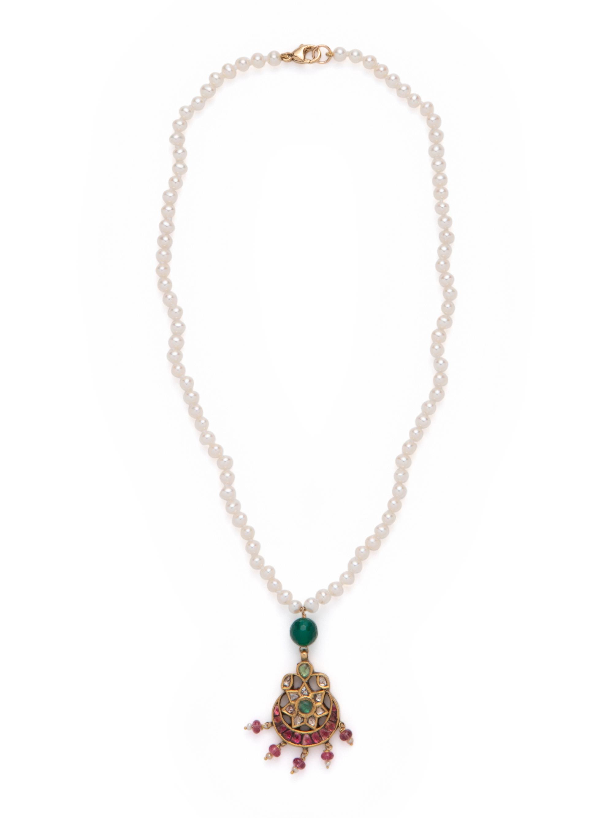 MULTIGEM AND DIAMOND NECKLACE