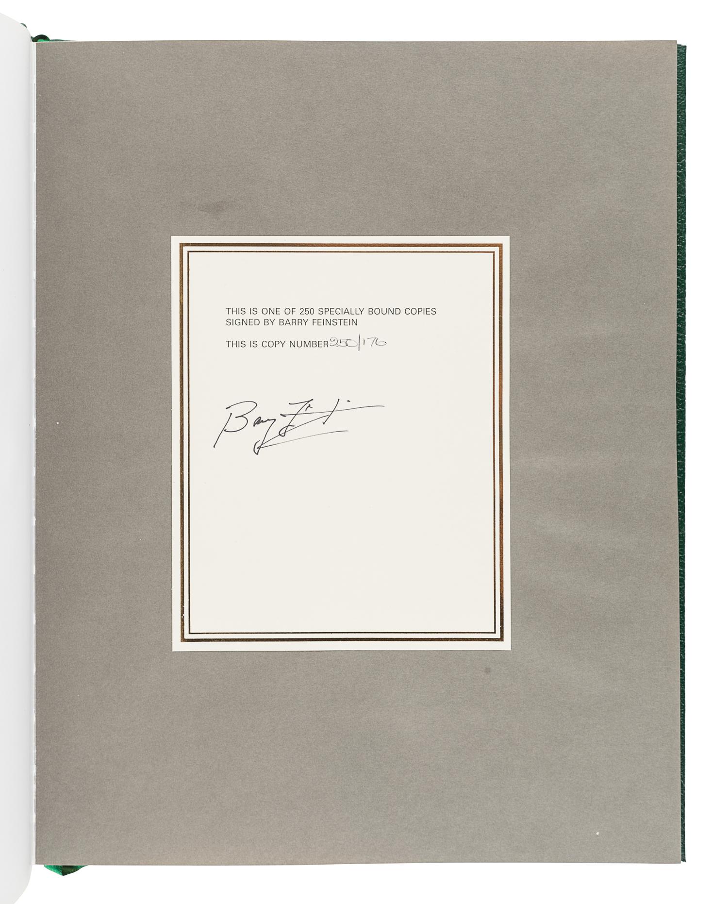 [PHOTOBOOK]. FEINSTEIN, Barry (1931-2011). Real Moments: Bob Dylan. Surrey: Genesis Publications Ltd., 2009.