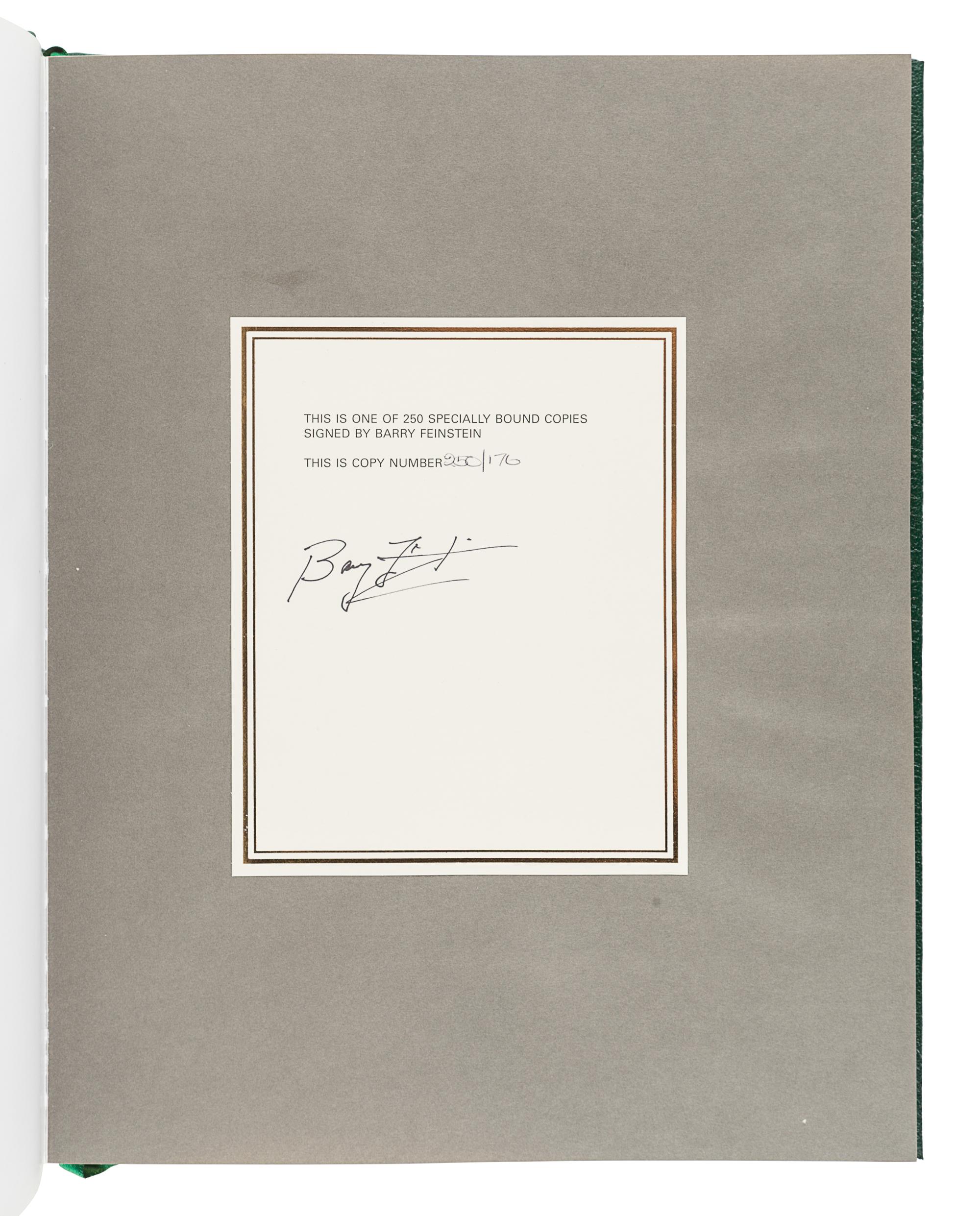 [PHOTOBOOK]. FEINSTEIN, Barry (1931-2011). Real Moments: Bob Dylan. Surrey: Genesis Publications Ltd., 2009.