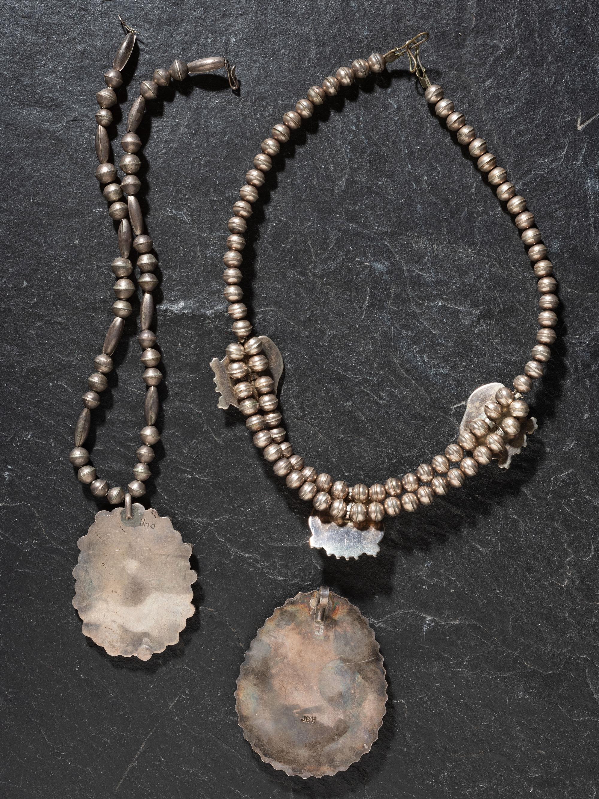 Navajo or Zuni Mosaic Inlay Necklaces and Pendants