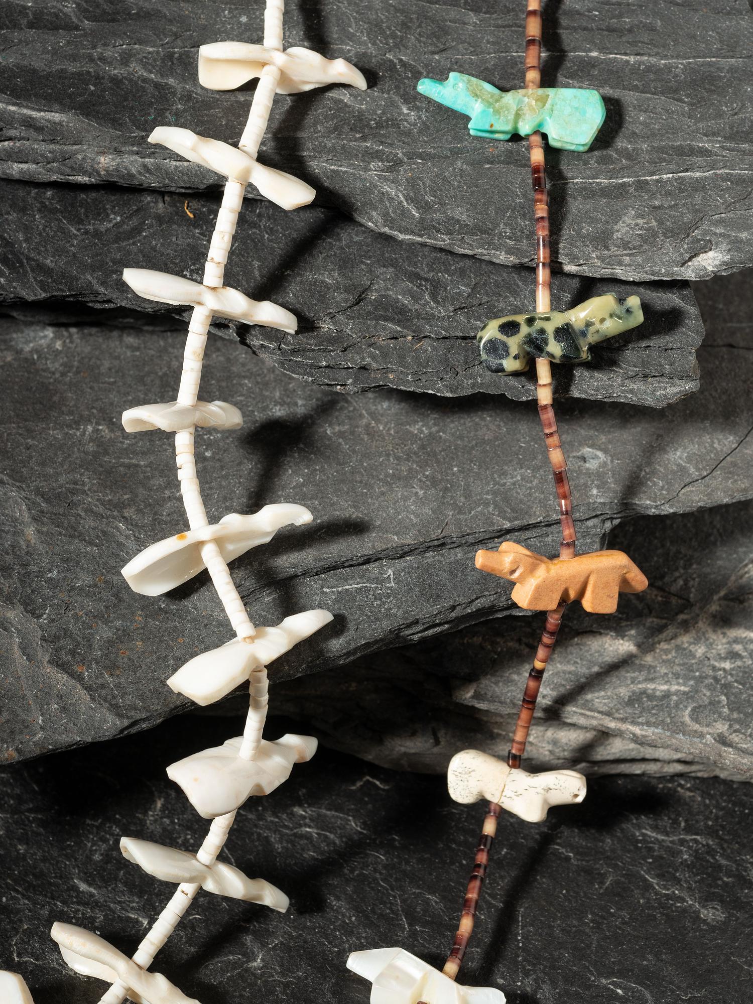 Zuni Single-strand Fetish Necklaces